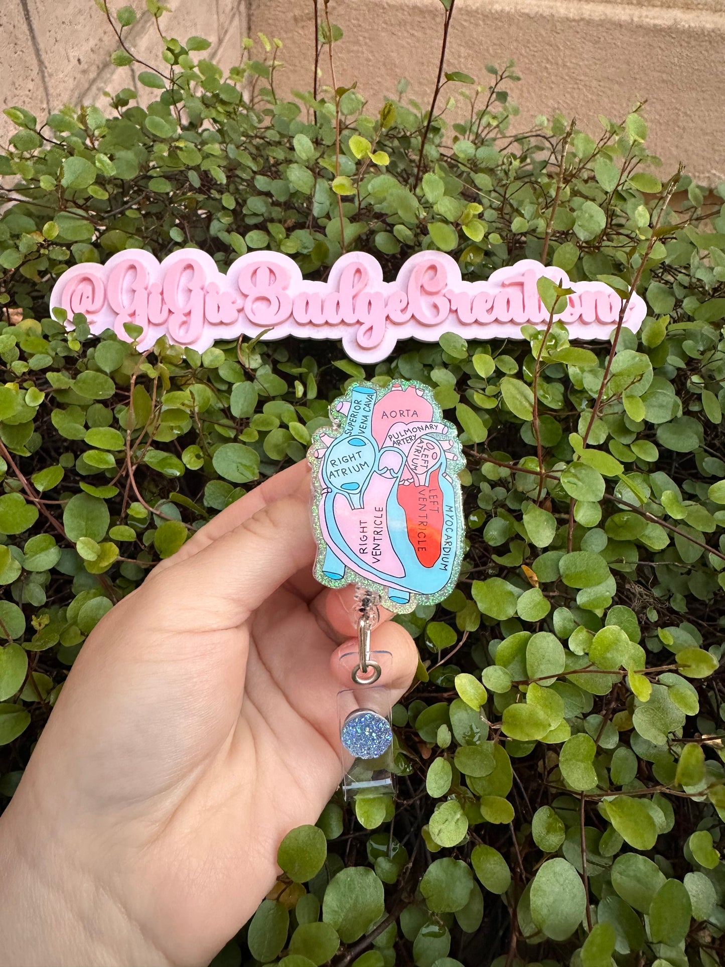 Anatomical Heart Badge Reel