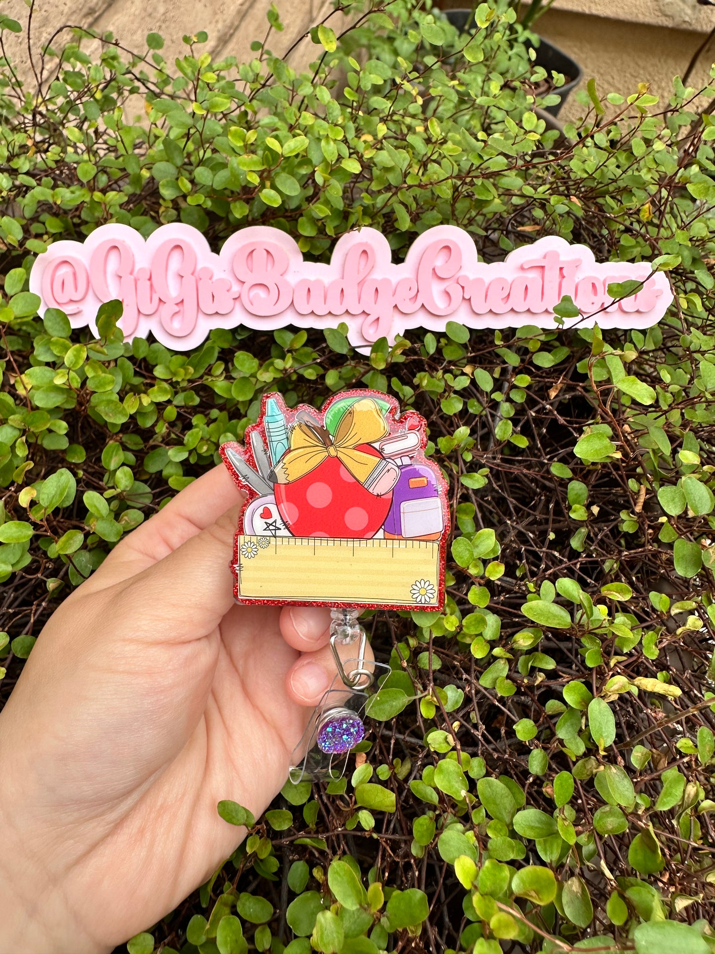 Teacher Supply Badge Reel