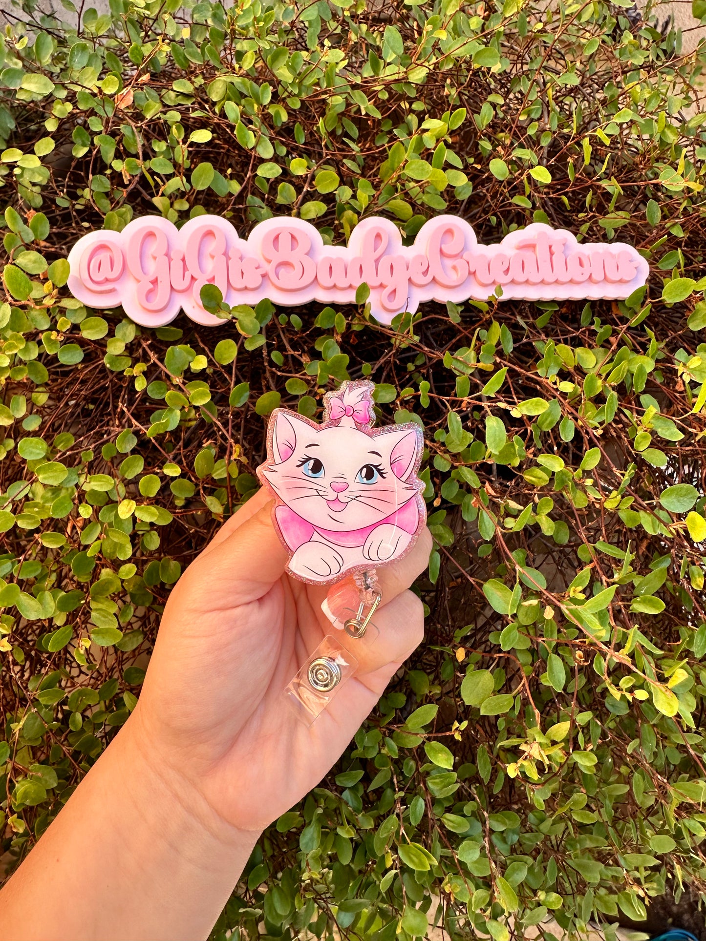 Marie Cat Badge Reel
