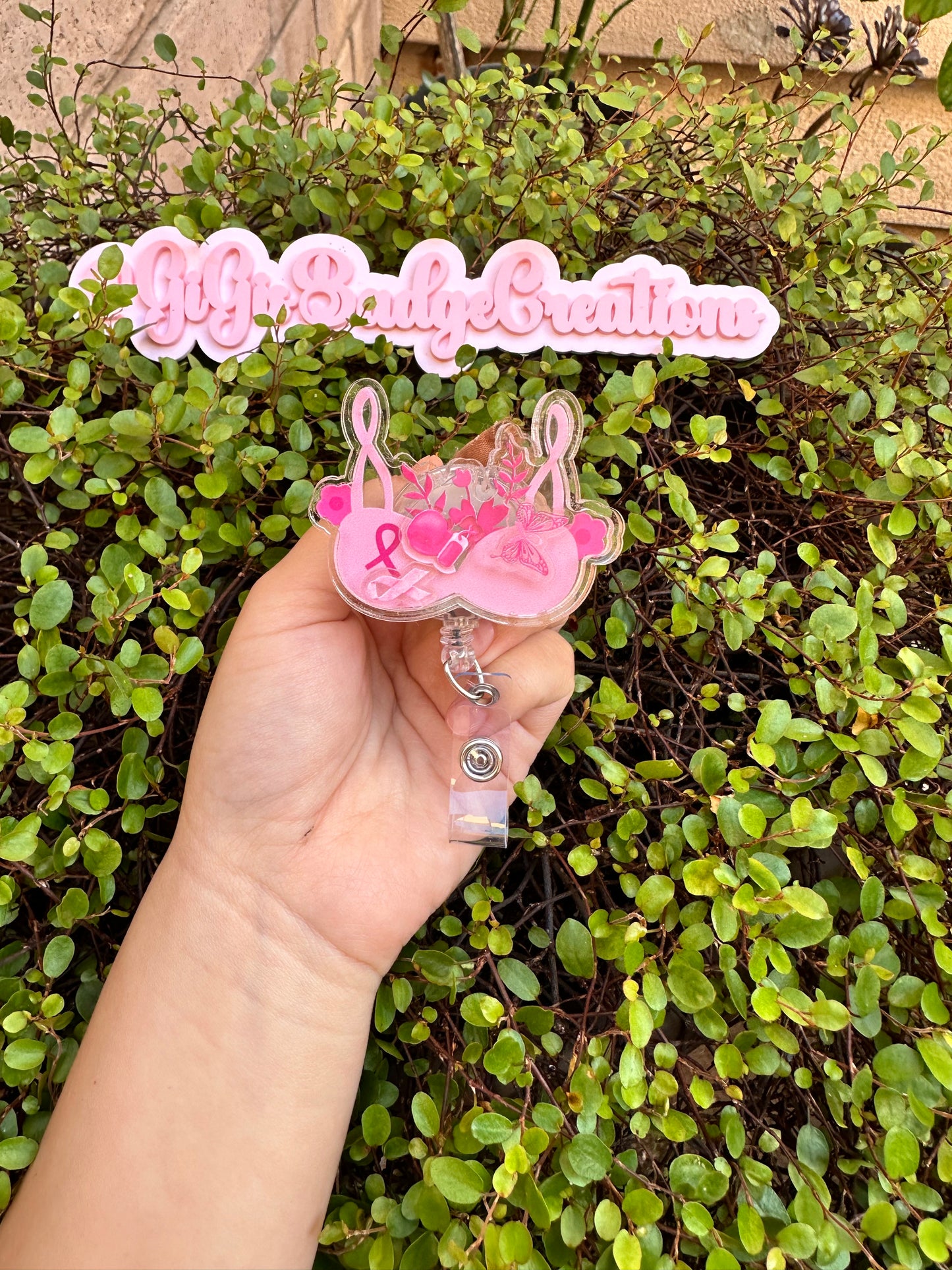 Breast Cancer Awareness 3D Badge Reel