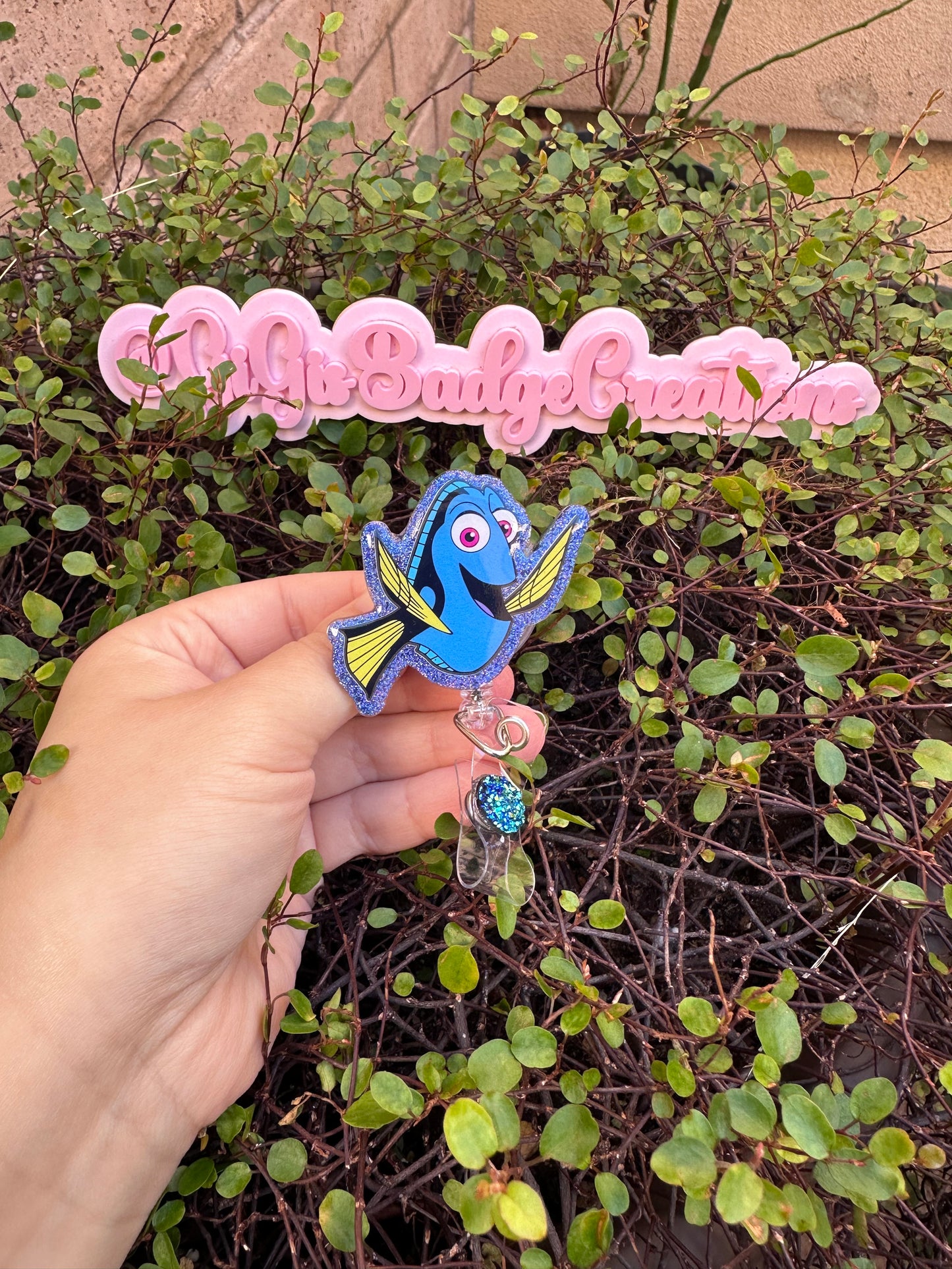 Blue Fish Badge Reel