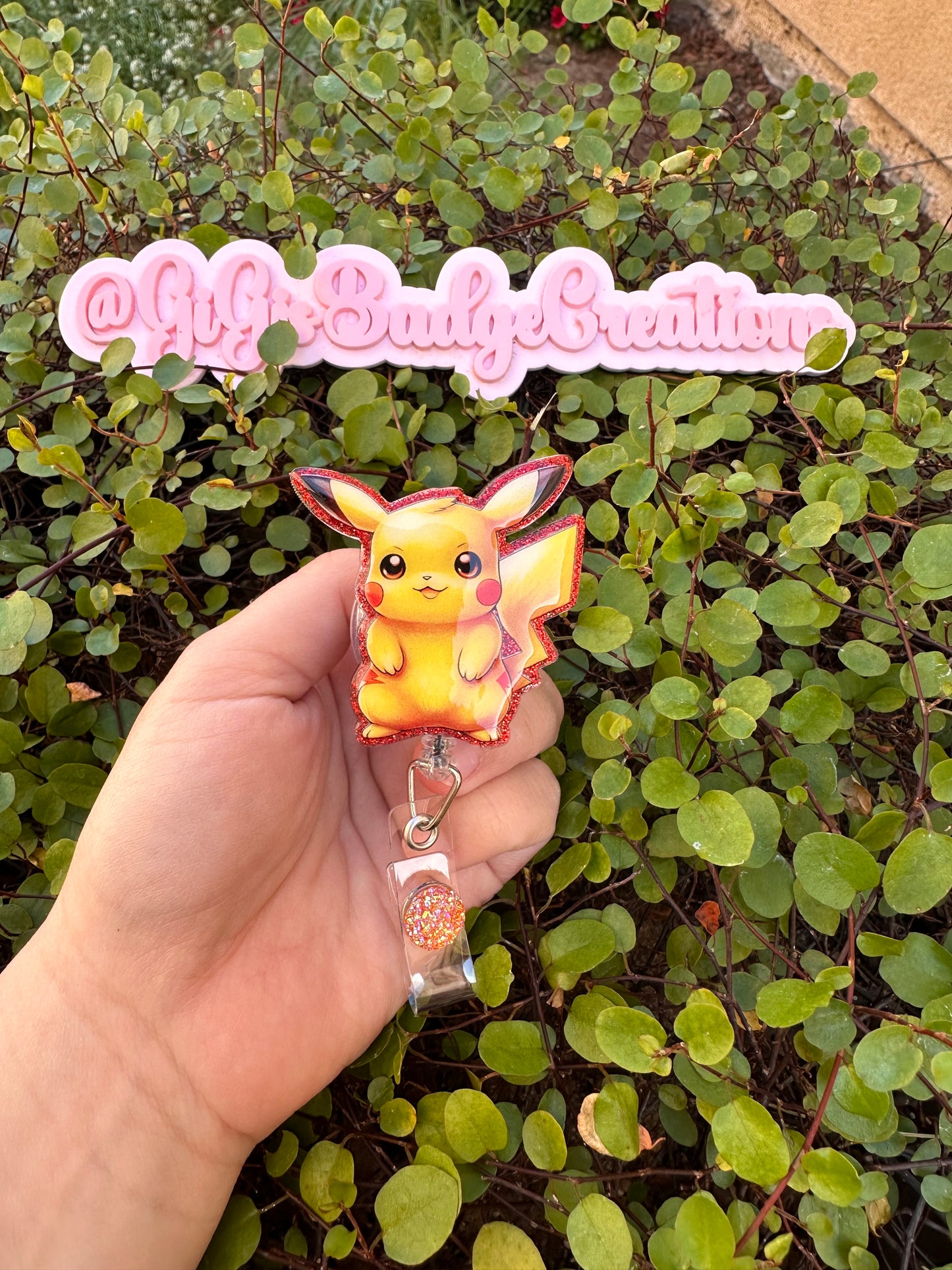 Pickachu Badge Reel