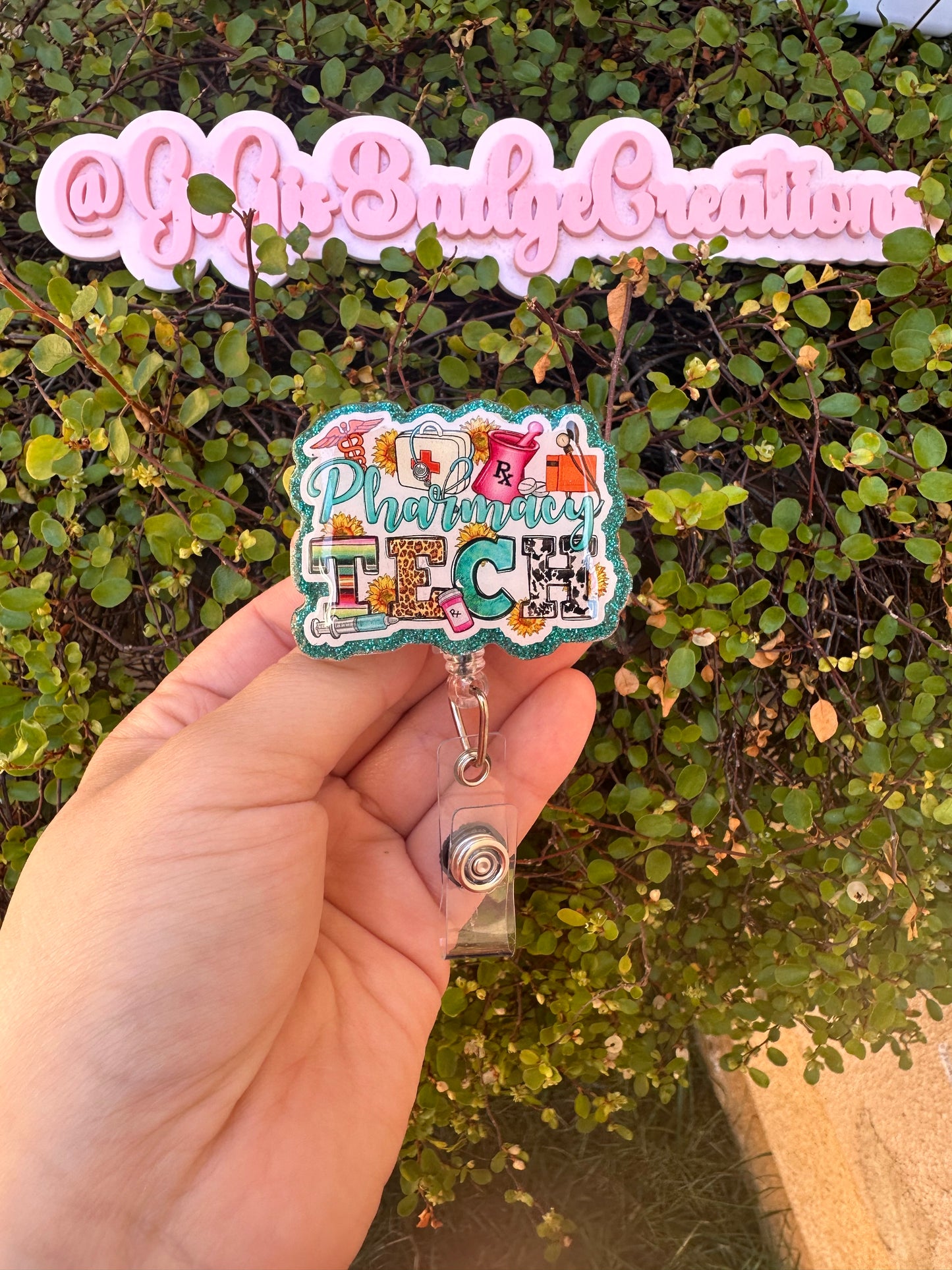 Pharmacy Tech Badge Reel