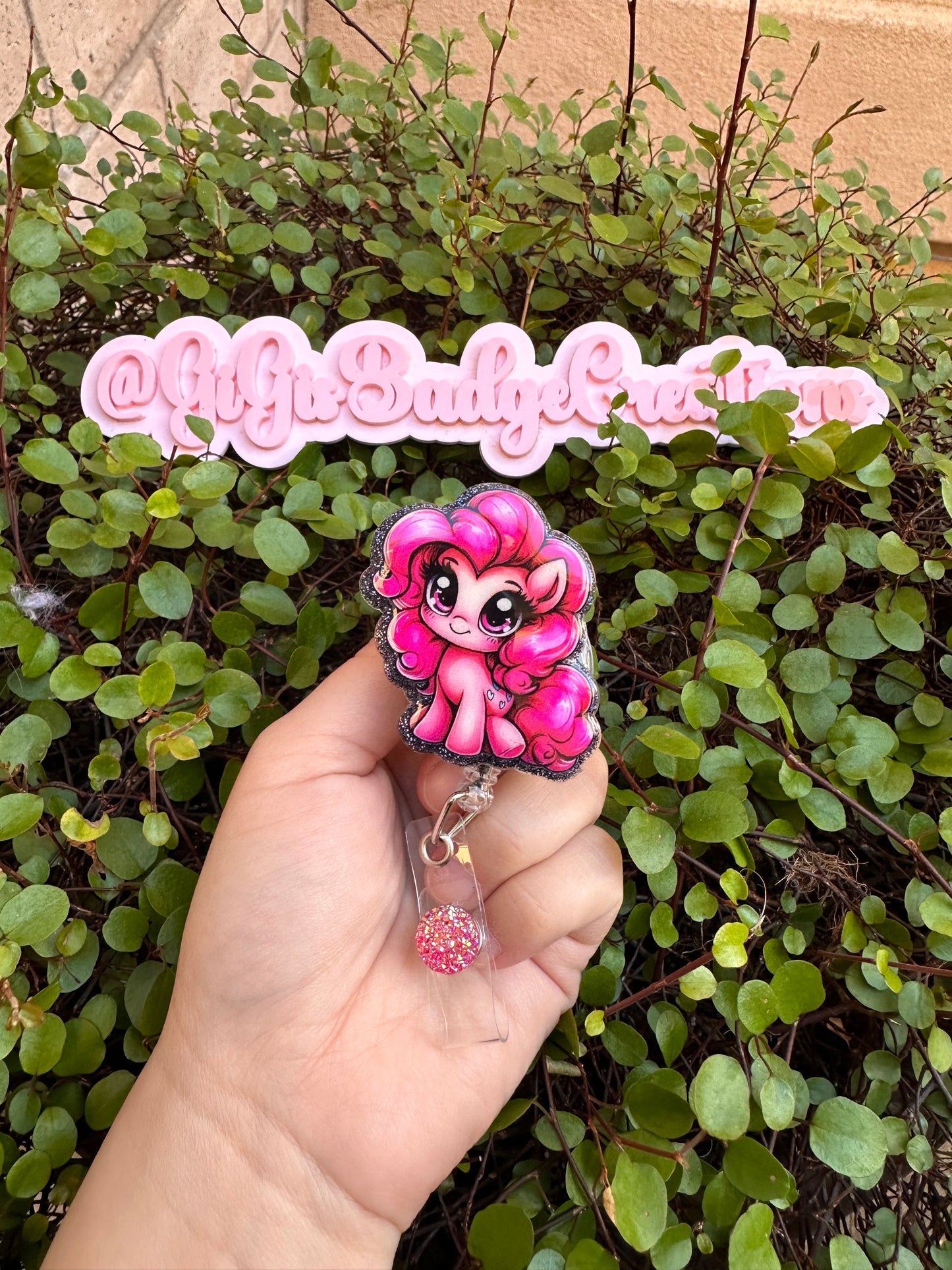 Pink Pony Badge Reel