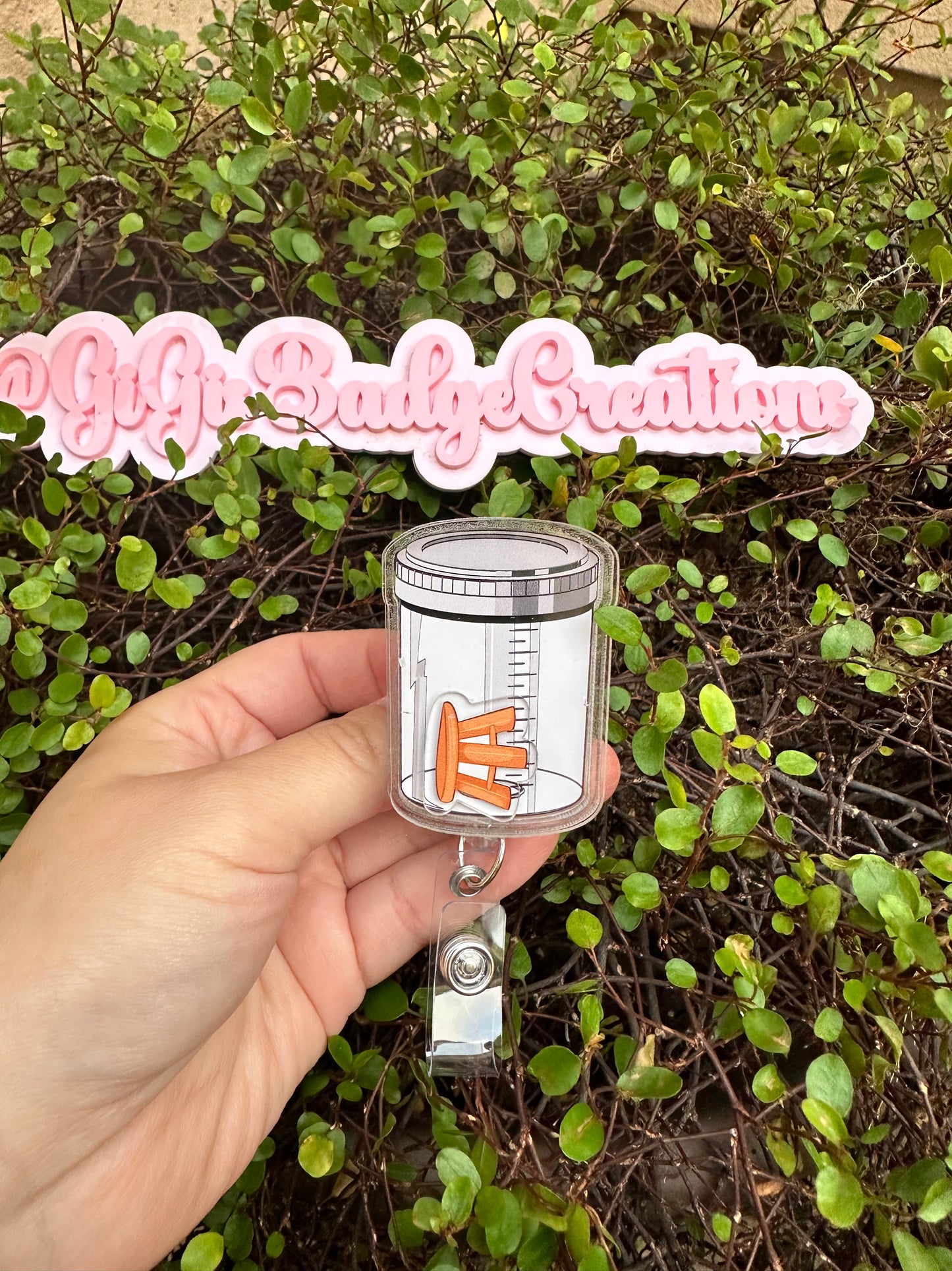 3D Stool Sample Shaker Badge Reel