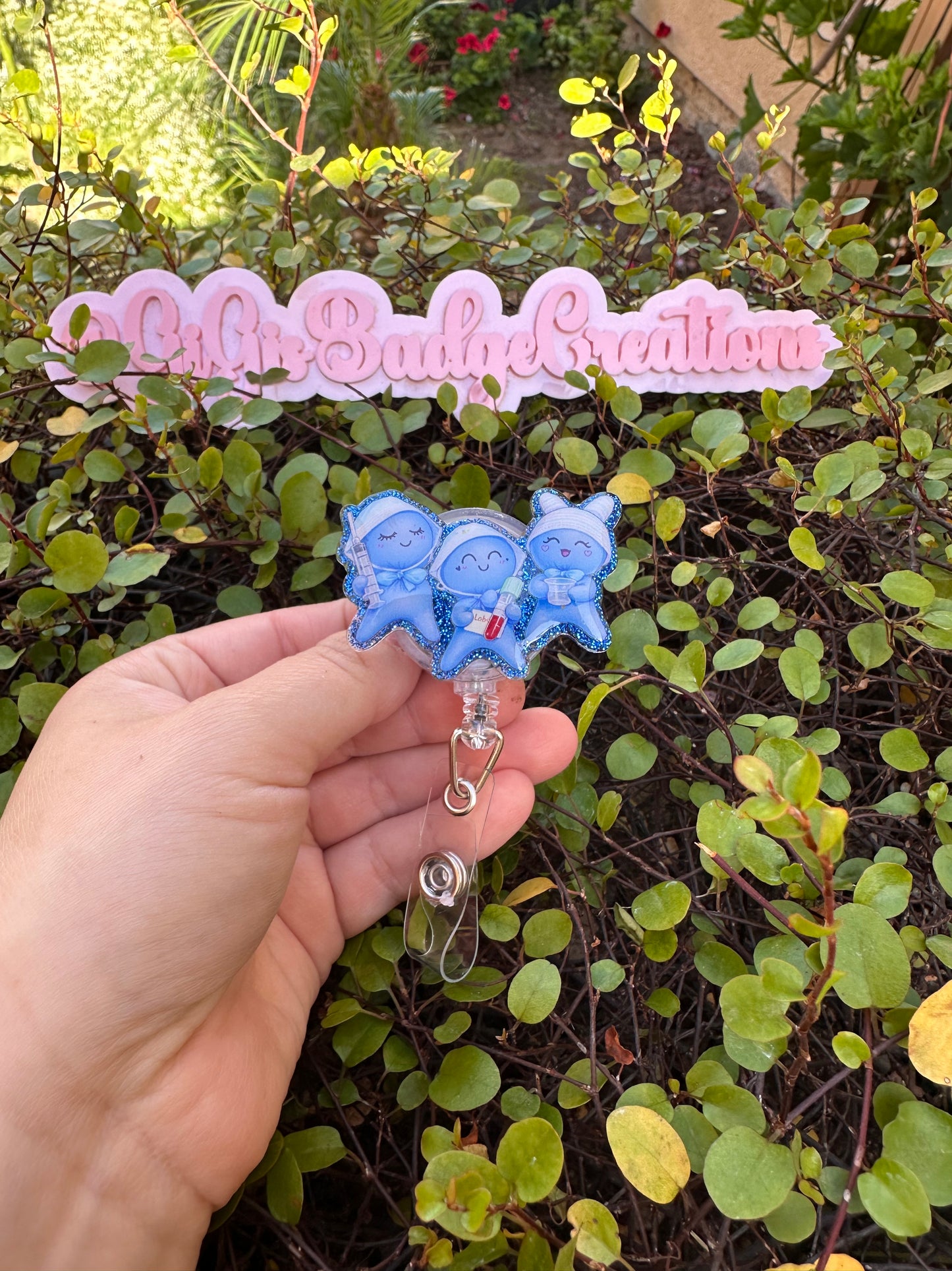Glove Nurses Badge Reel