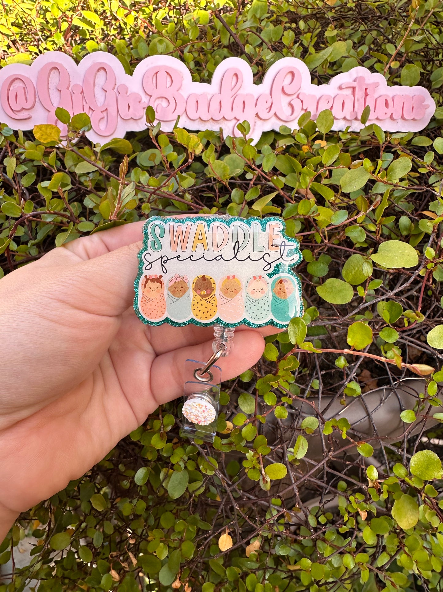 Swaddle Specialist Badge Reel