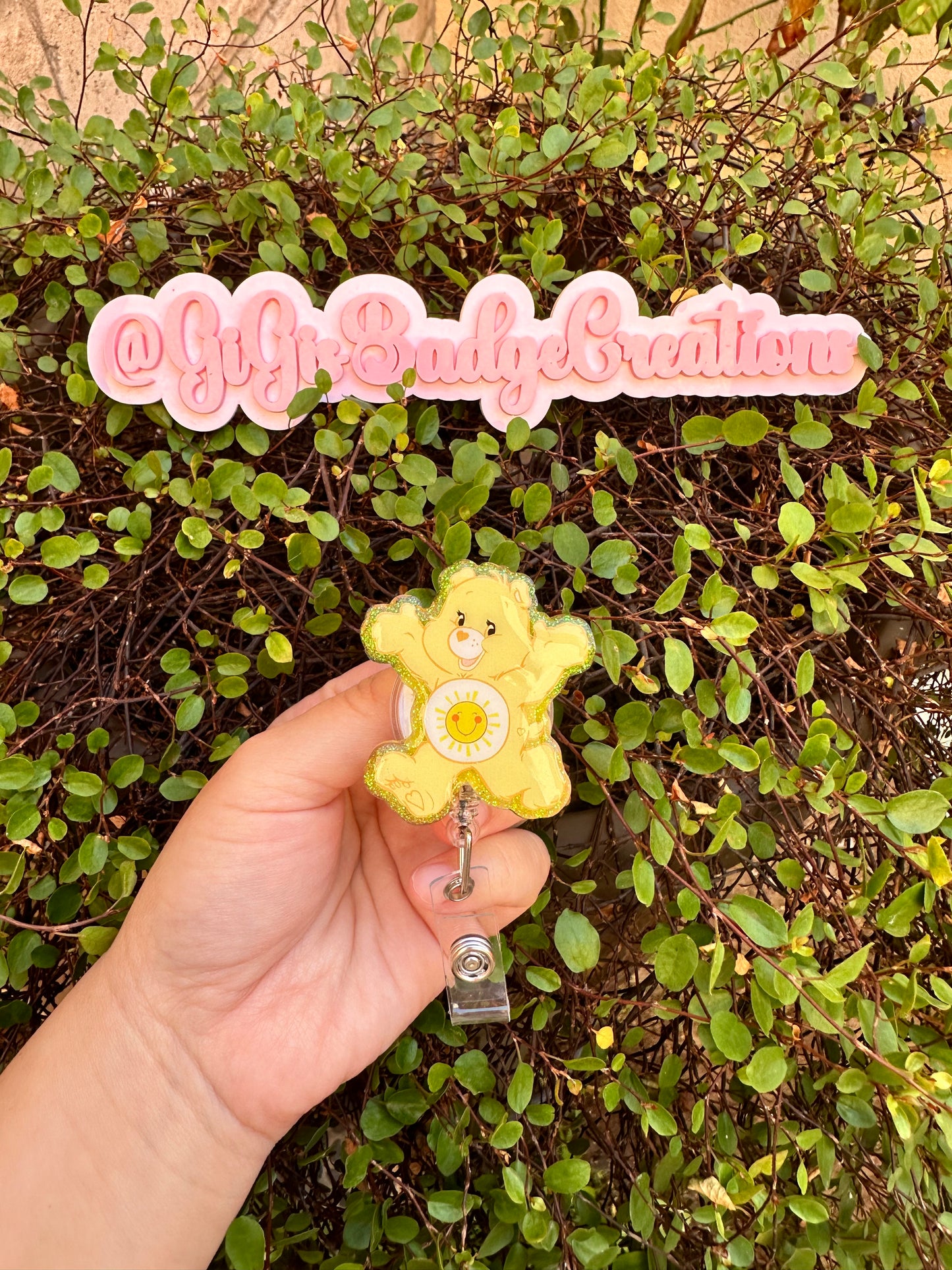 Yellow Bear Badge Reel