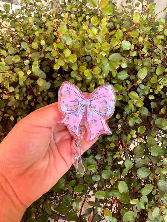 Eeyore Bow Badge Reel