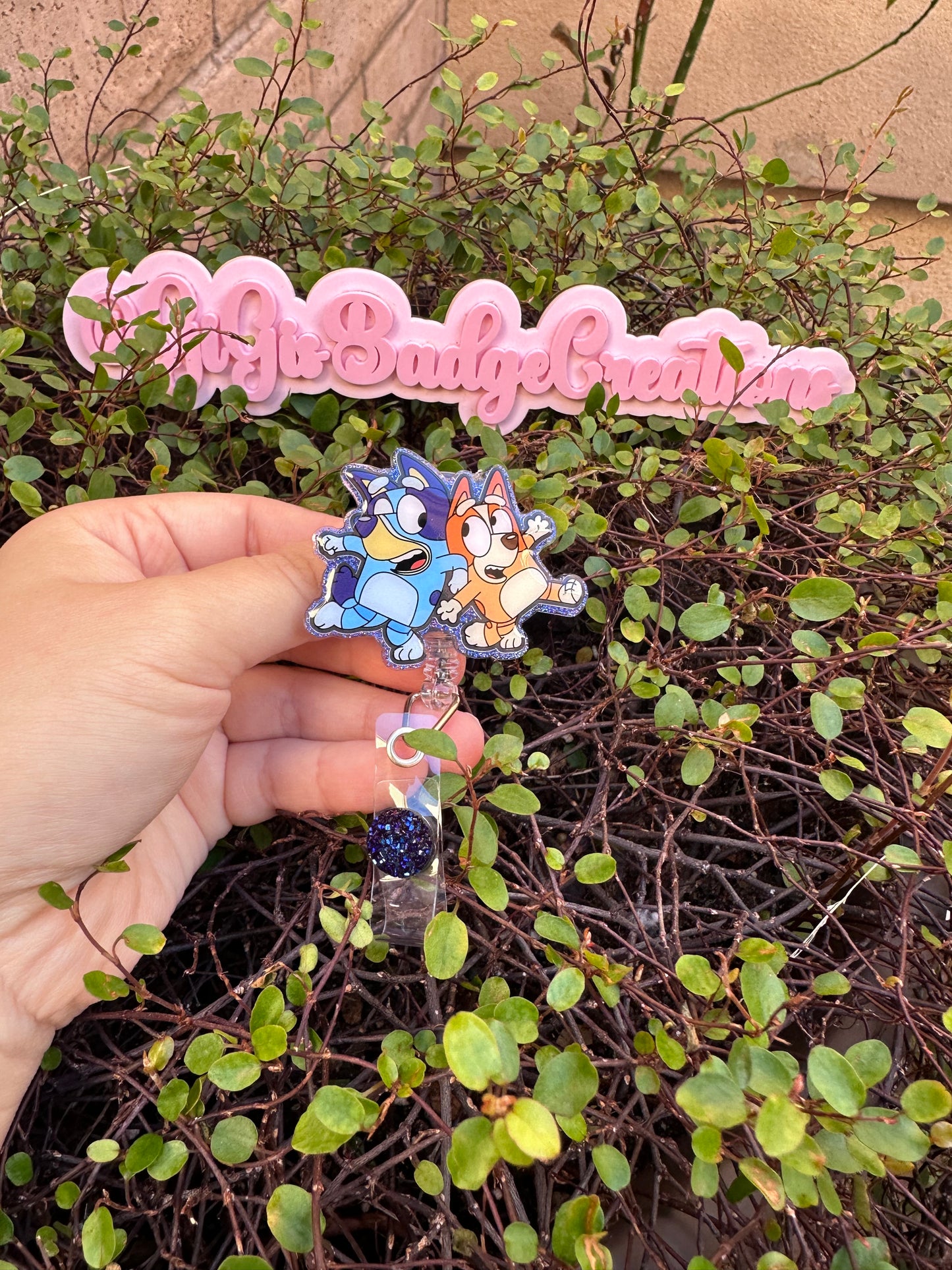 Bluey and Bingo Dancing Badge Reel