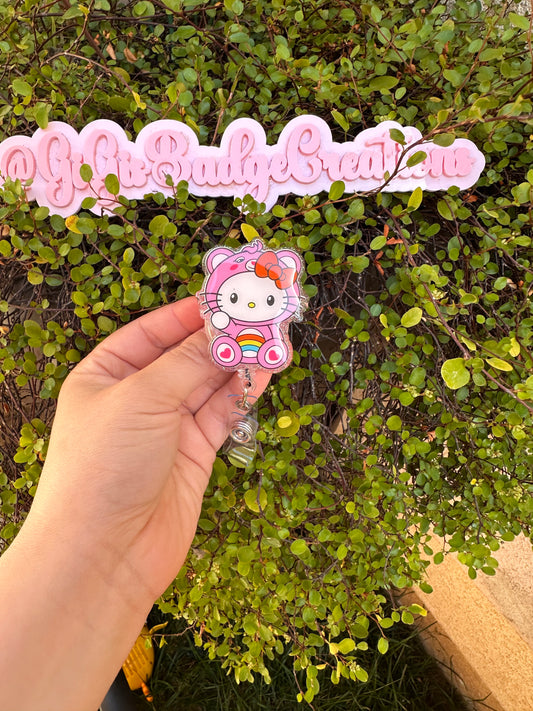 Pink HK Badge Reel