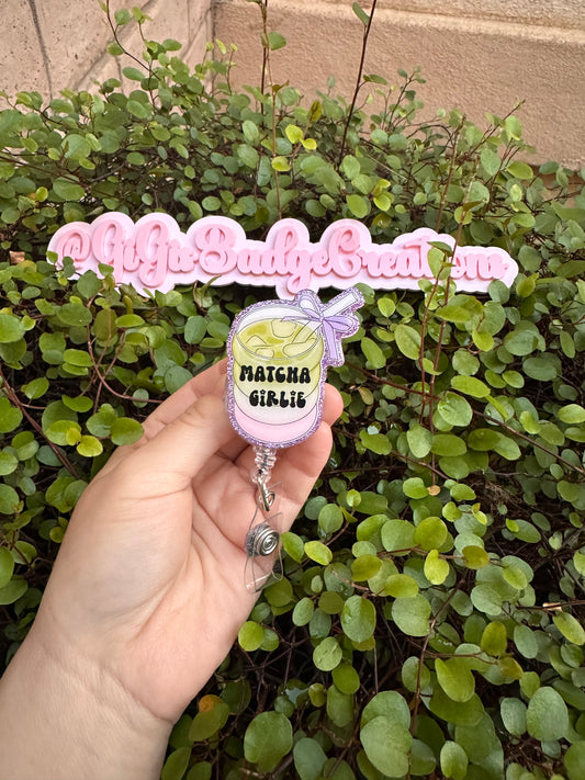 Matcha Girly Badge Reel