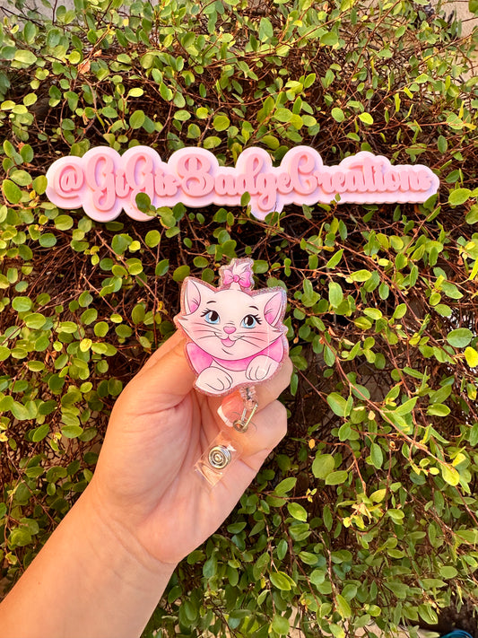 Marie Cat Badge Reel