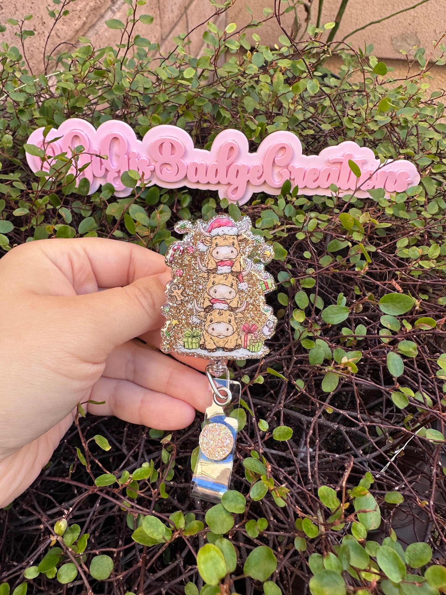 Trio Highland Christmas Badge Reel