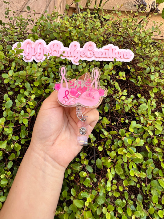 Breast Cancer Awareness 3D Badge Reel