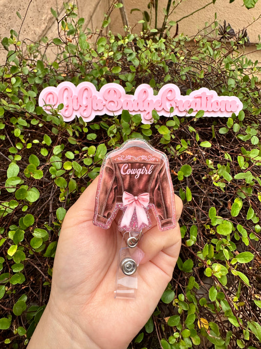 Cowgirl Jacket Badge Reel