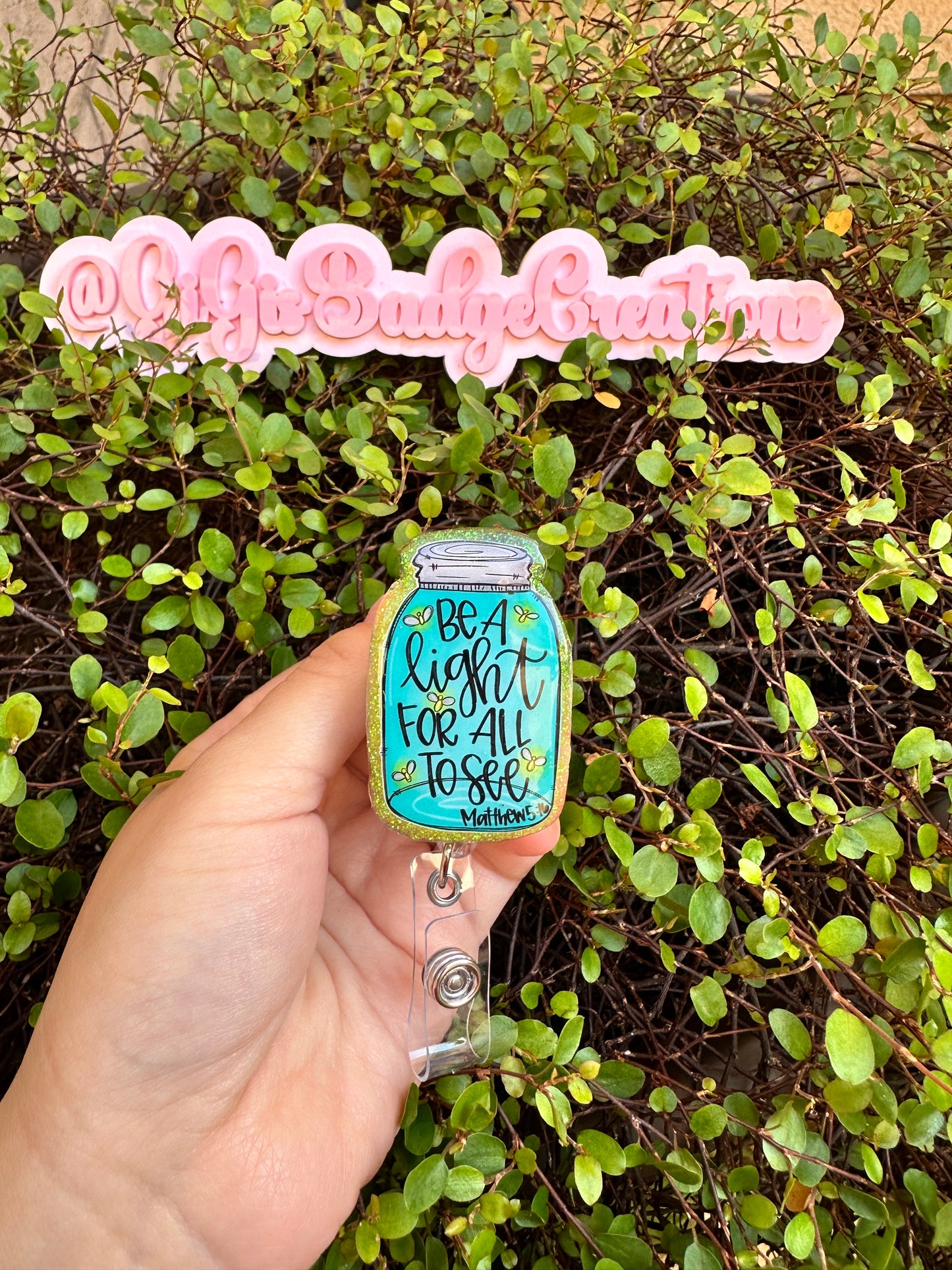 Be the Light Jar Badge Reel