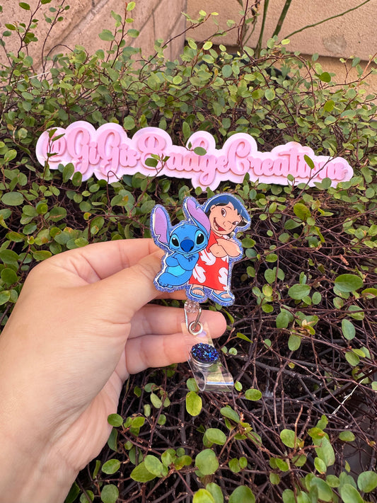 Stitch and Lilo Badge Reel