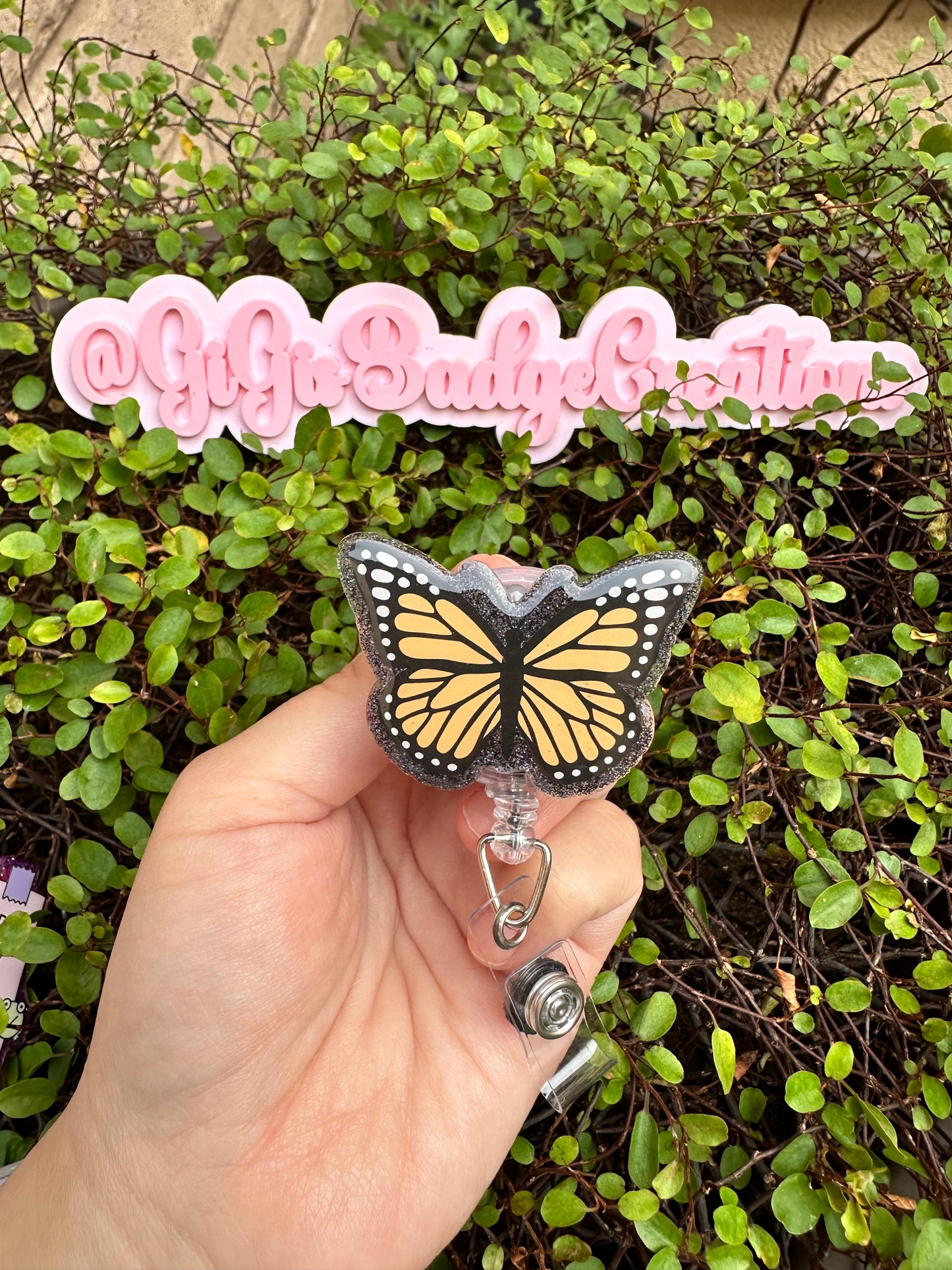 Butterfly Badge Reel