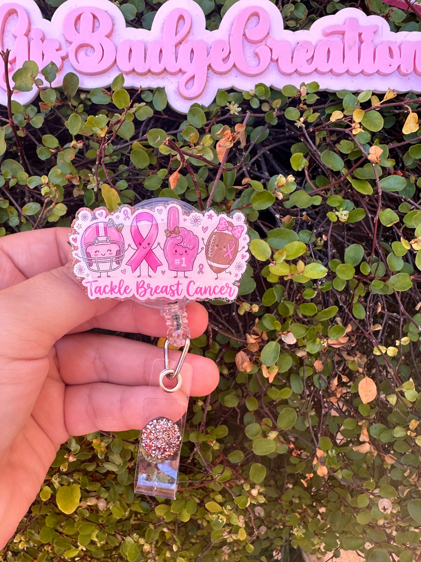 Tackle Breast Cancer Badge Reel