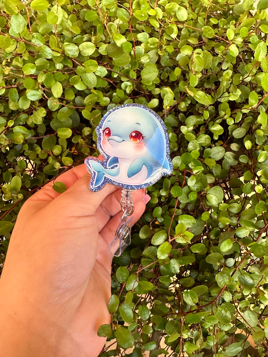Baby Whale Badge Reel