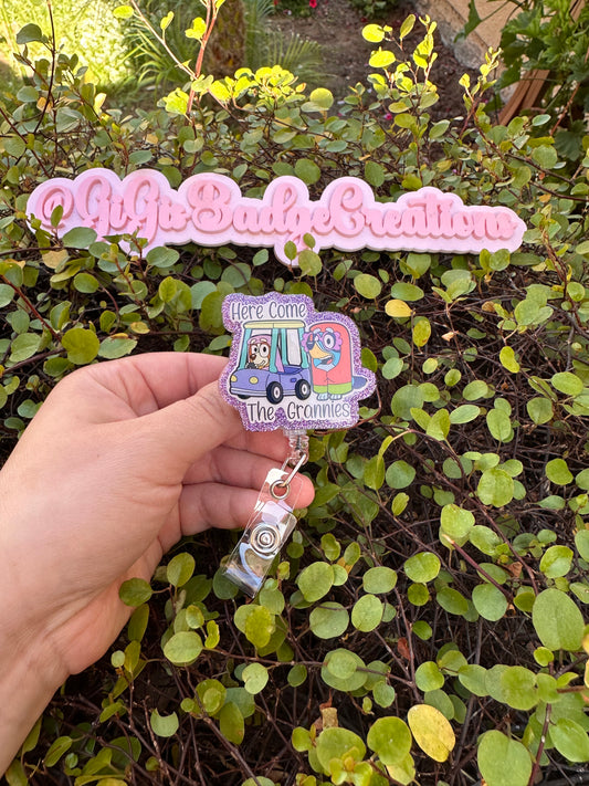 Here Come the Grannies Badge Reel