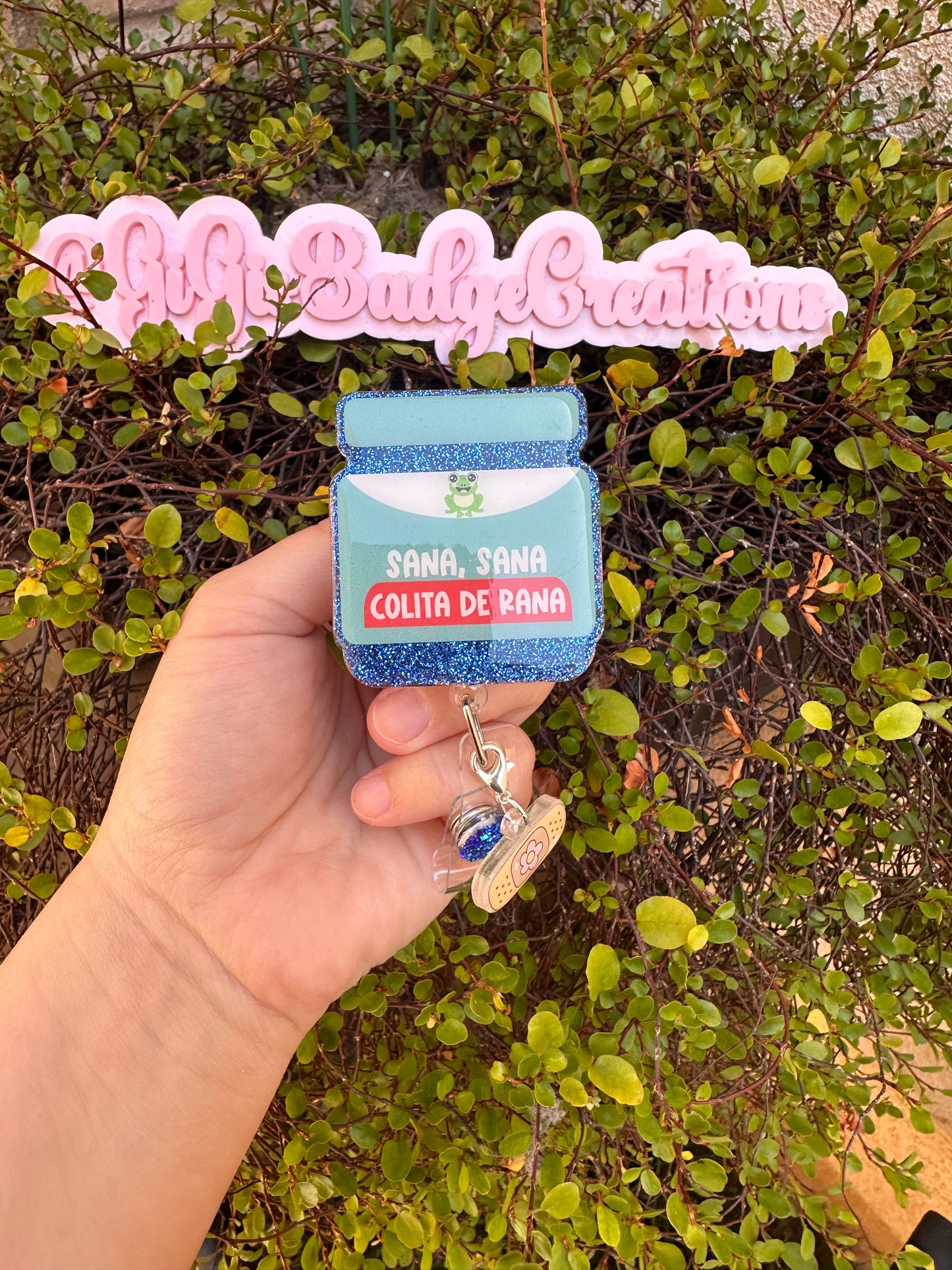 Sana Sana with charm Badge Reel