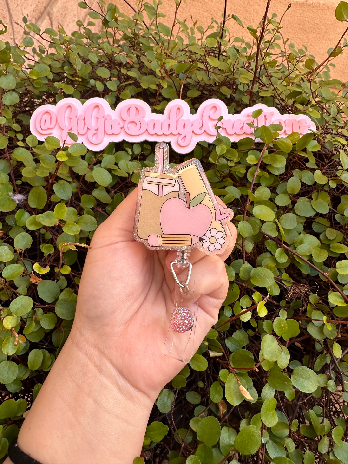 Teacher Items Badge Reel