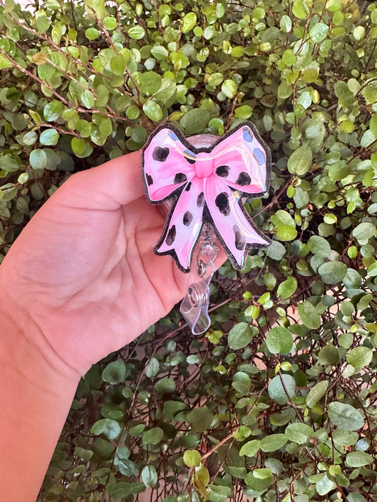 Cow Bow Badge Reel