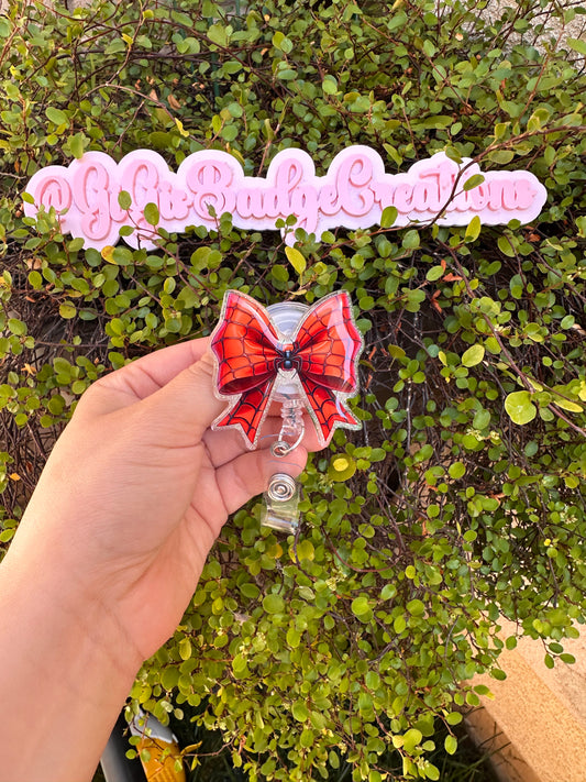 Spider Bow Badge Reel