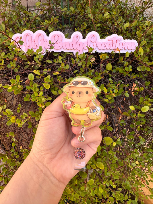 Capybara Badge Reel