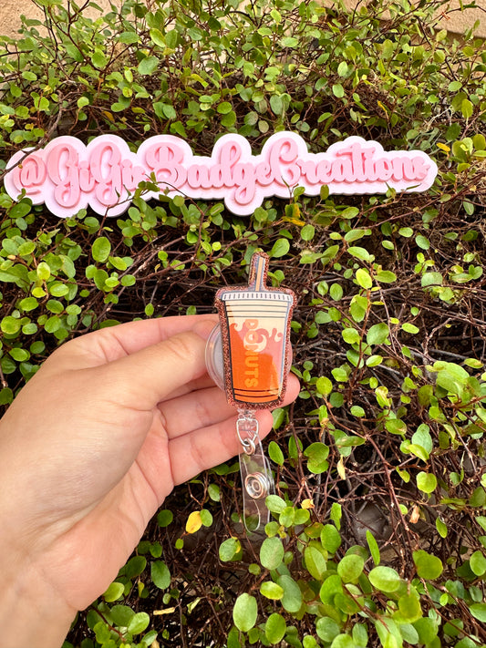 Dunkin Coffee Badge Reel