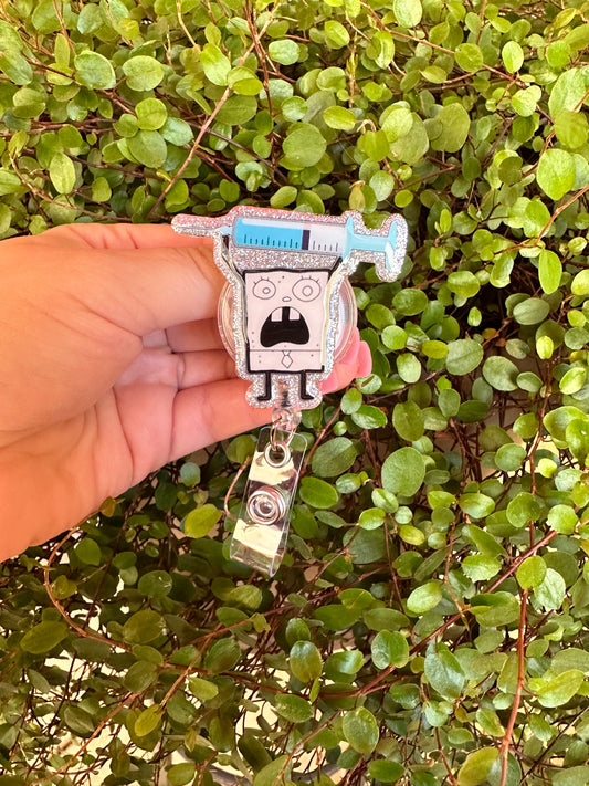 Needle Me Hoy Minoy Badge Reel