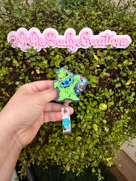 Stitch Oogie Badge Reel