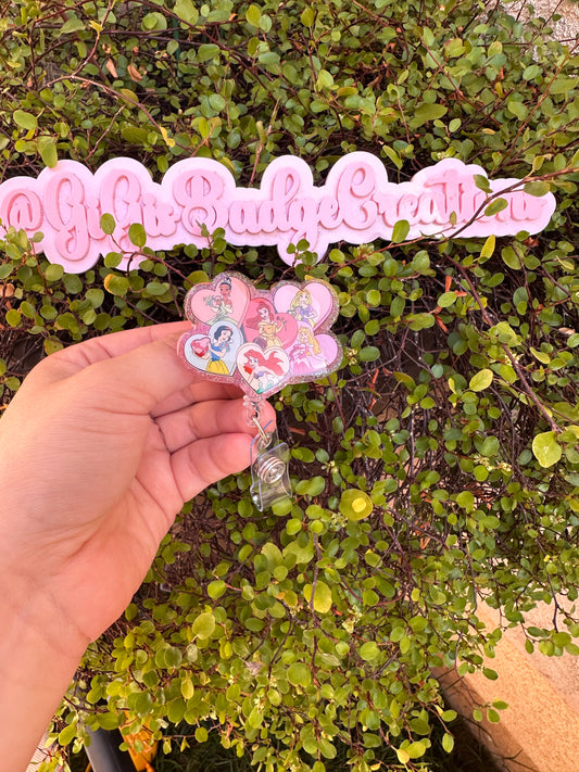 Princess Hearts Badge Reel