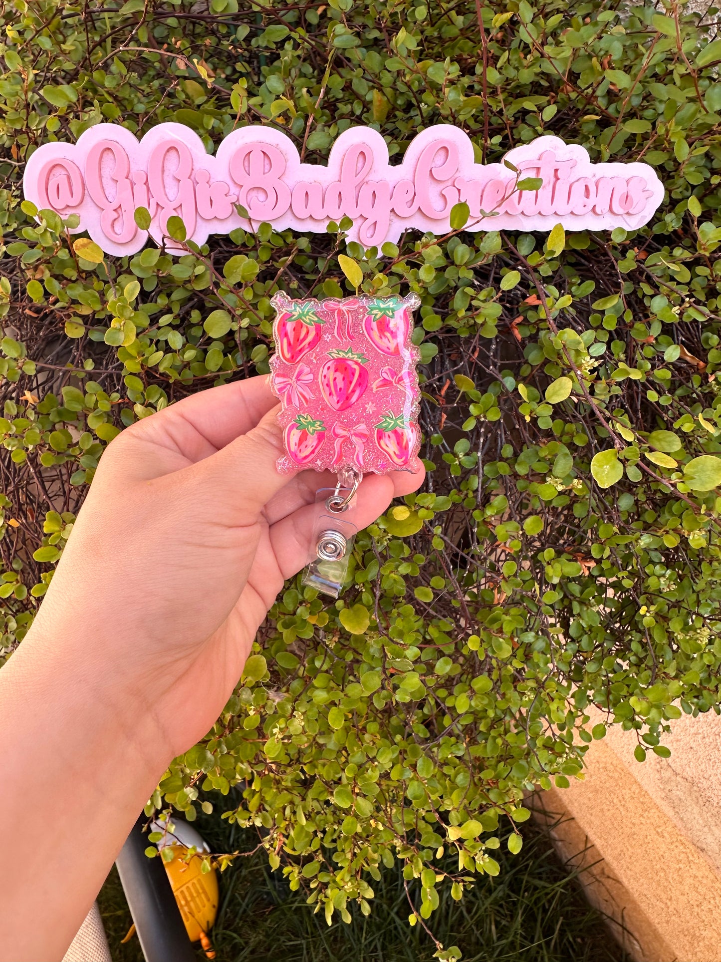 Strawberry Badge Reel