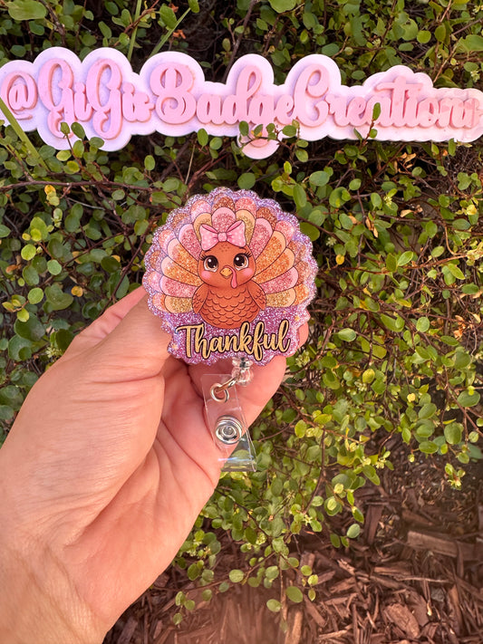 Thanksgiving Turkey Badge Reel