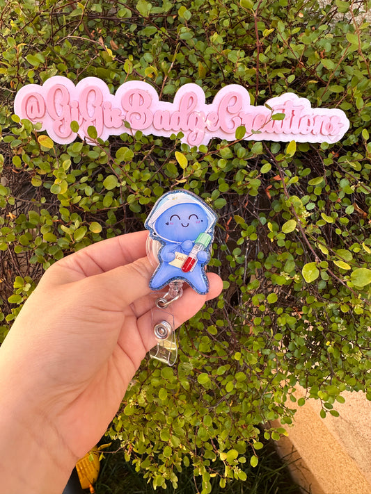 Lab Glove Baby Badge Reel