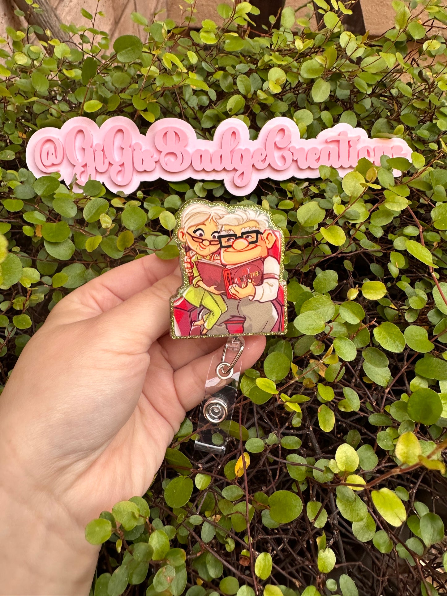 Up Couple Badge Reel