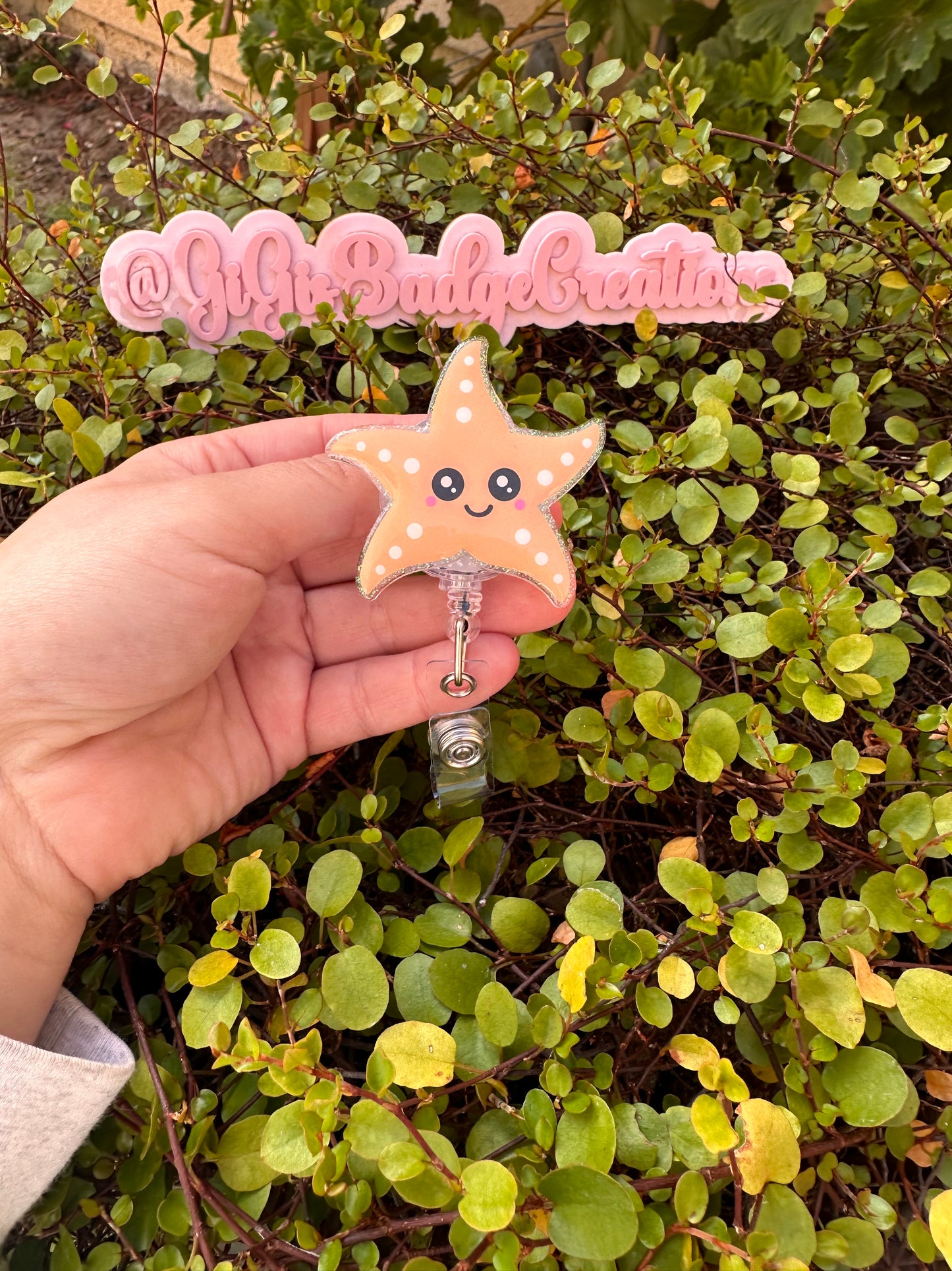Star Fish Badge Reel