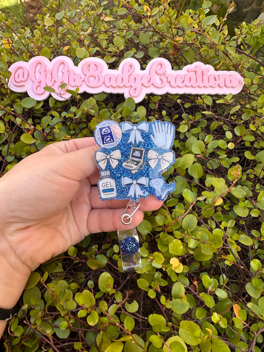 Blue Ultrasound Badge Reel
