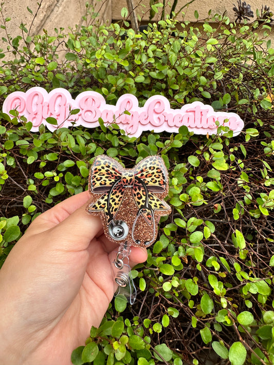 Cheetah Stethoscope 2 Badge Reel