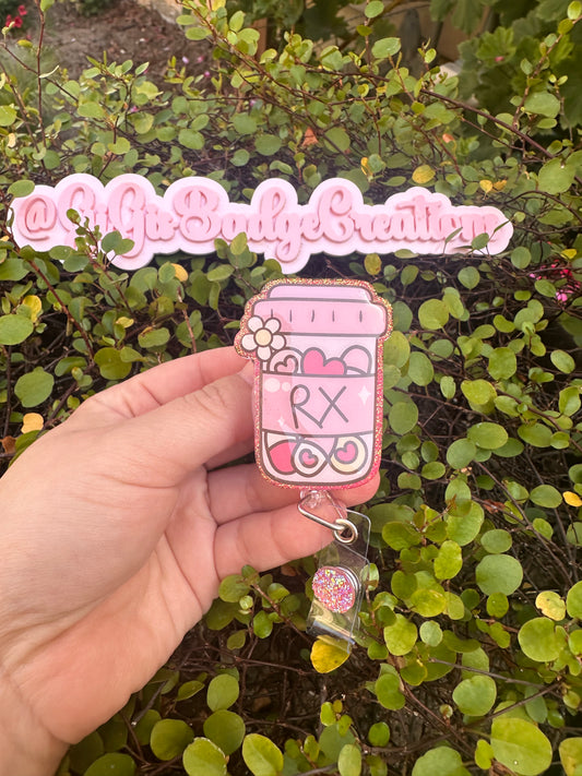 Rx Bottle Badge Reel