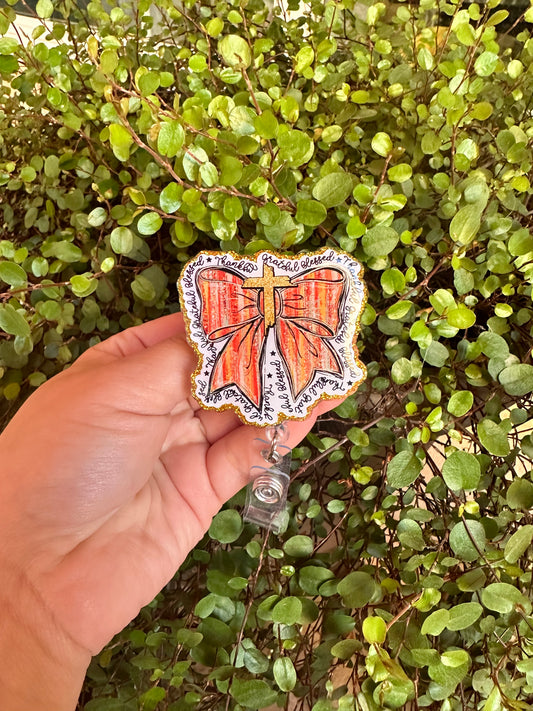 Cross Bow Badge Reel