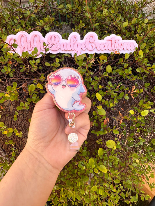 Summer Dolphin Badge Reel