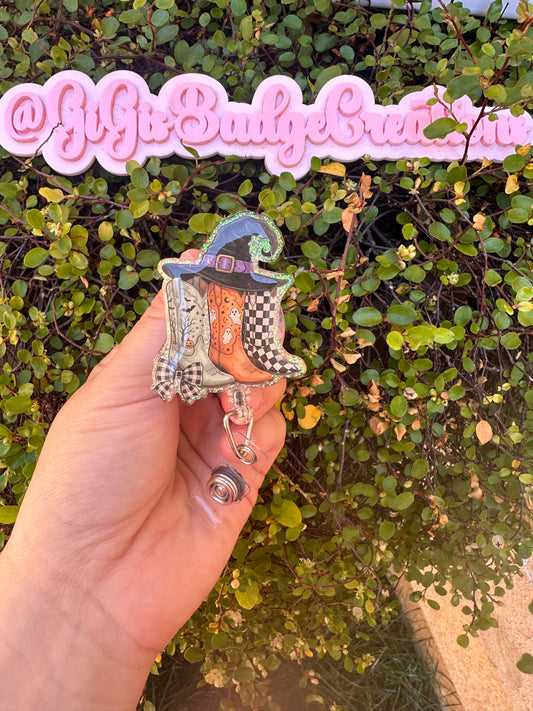 Witch Boots Badge Reels