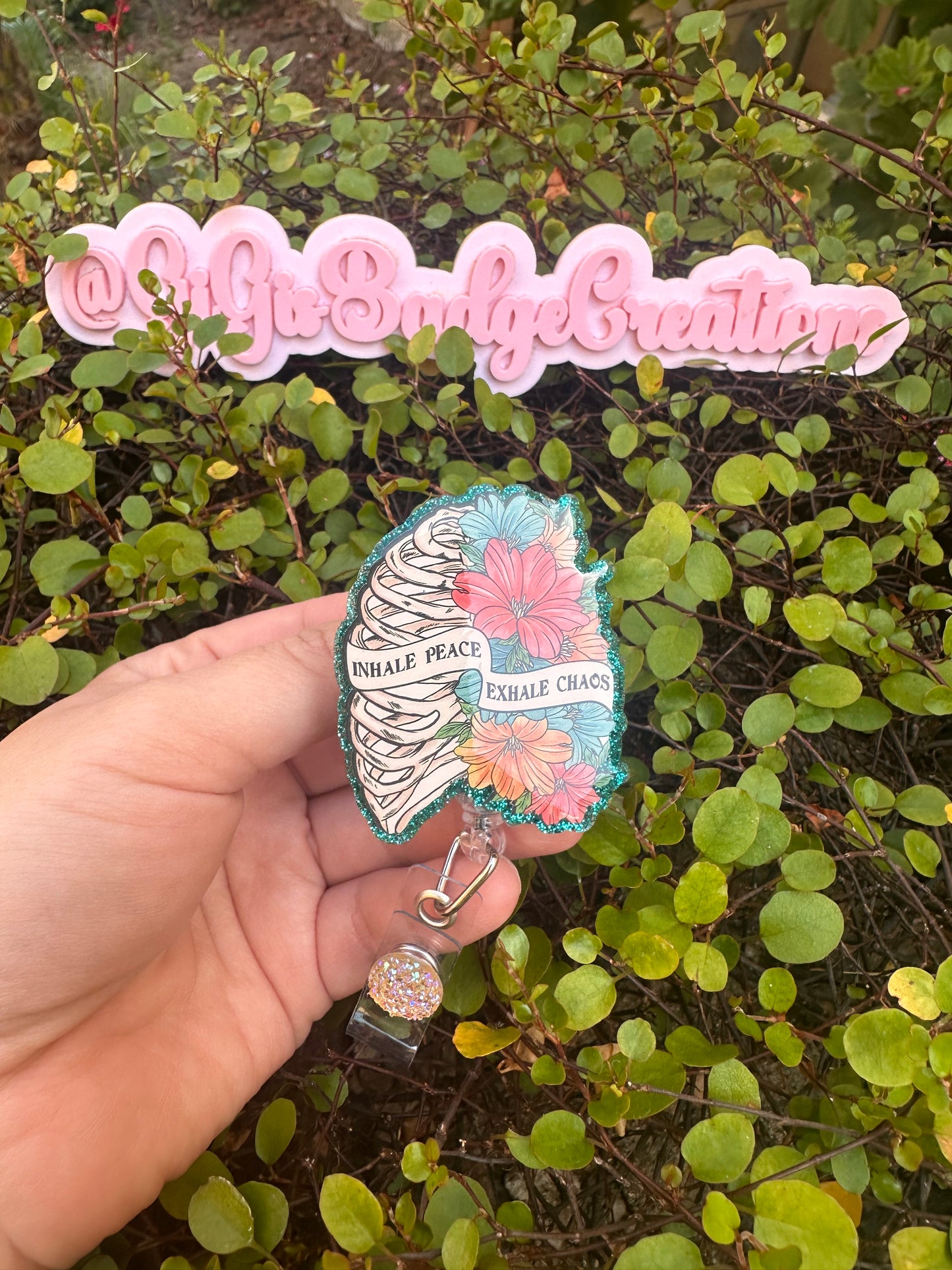 Inhale Peace Exhale Chaos Badge Reel