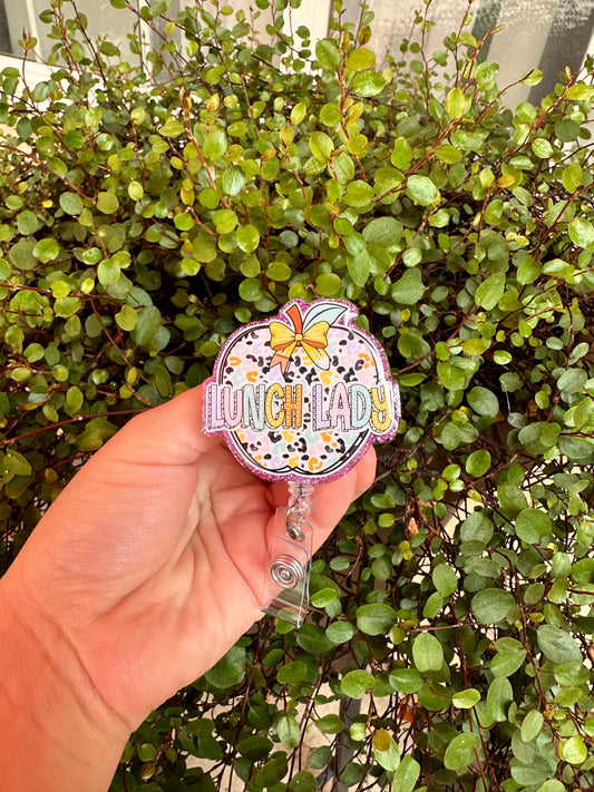 Lunch Lady Badge Reel