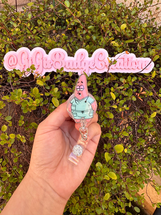 Sleepy Pat Badge Reel