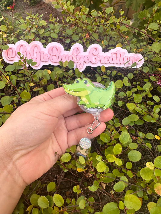 Crocodile Badge Reel